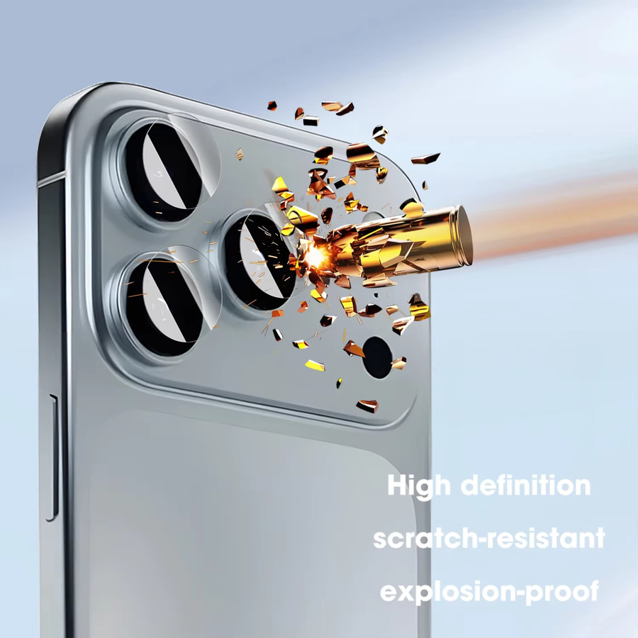 BAPPSUS Kameraobjektivschutz aus gehärtetem Glas für iPhone 17 Pro Max, 17 Air und iPhone 17, transparent - Bild 3