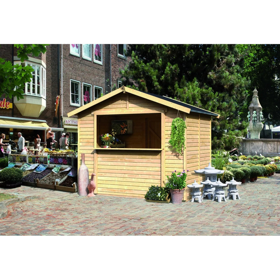Karibu Marktstand Verkaufshaus B: 265 cm, T: 181 cm, H: 182 cm - Bild 2