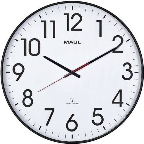 MAULclimb Funkwanduhr Maul, rund, schwarz, Durchmesser: 47,0 cm - Bild 2
