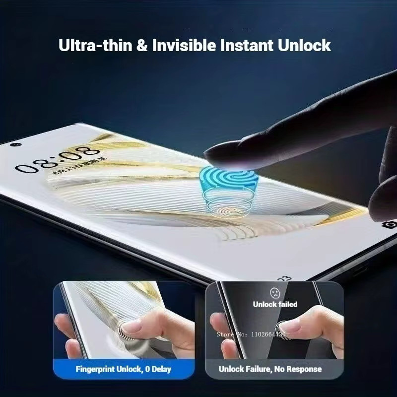 4er-Pack Hydrogel-Displayschutzfolien für Honor Magic 7 6 5 Pro und Lite, transparent, HD-Schutzfolie - Bild 5