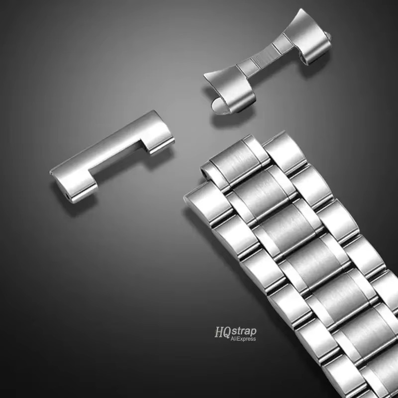 HQstrap Uhrenarmband Edelstahl, gebogenes Ende, Unisex - Bild 4
