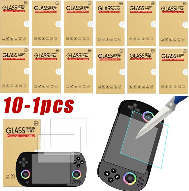 Anbernic RG40XXH Displayschutzfolie aus gehärtetem Glas in Transparent für High Definition Retro-Gaming - Bild 1