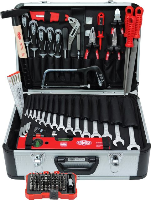 FAMEX 729-87 Profi Werkzeugkoffer mit Schraubendrehern in Multicolor - Bild 1