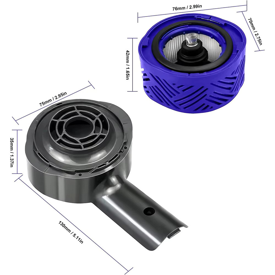 Dyson Staubsauger-Zubehör Set mit Motor-Rückabdeckung, Rückfilter und Frontfilter für V6 DC58 DC59 DC61 DC62 DC74 - Bild 4