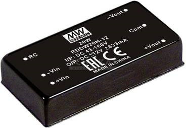 MEAN WELL RDDW20G-05 Netzteil und Spannungsumwandler in Schwarz - Bild 1