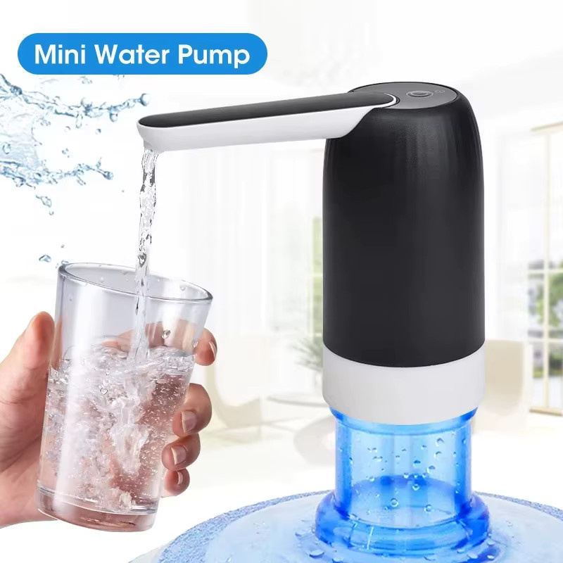 NOCCLILI Automatische tragbare Mini-Wasserflaschenpumpe in Weiß mit USB-Haushaltsspender und Ein-Klick-Bedienung - Bild 3