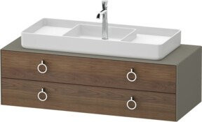 Duravit Waschtischunterschrank White Tulip in Weiß, Breite: 130 cm, Tiefe: 55 cm, Höhe: 40,8 cm - Bild 1
