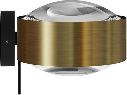 Top Light Puk! 120 Wall Avantgarde Wandleuchte in Messing gebürstet und Schwarz matt mit klaren Gläsern - Bild 1