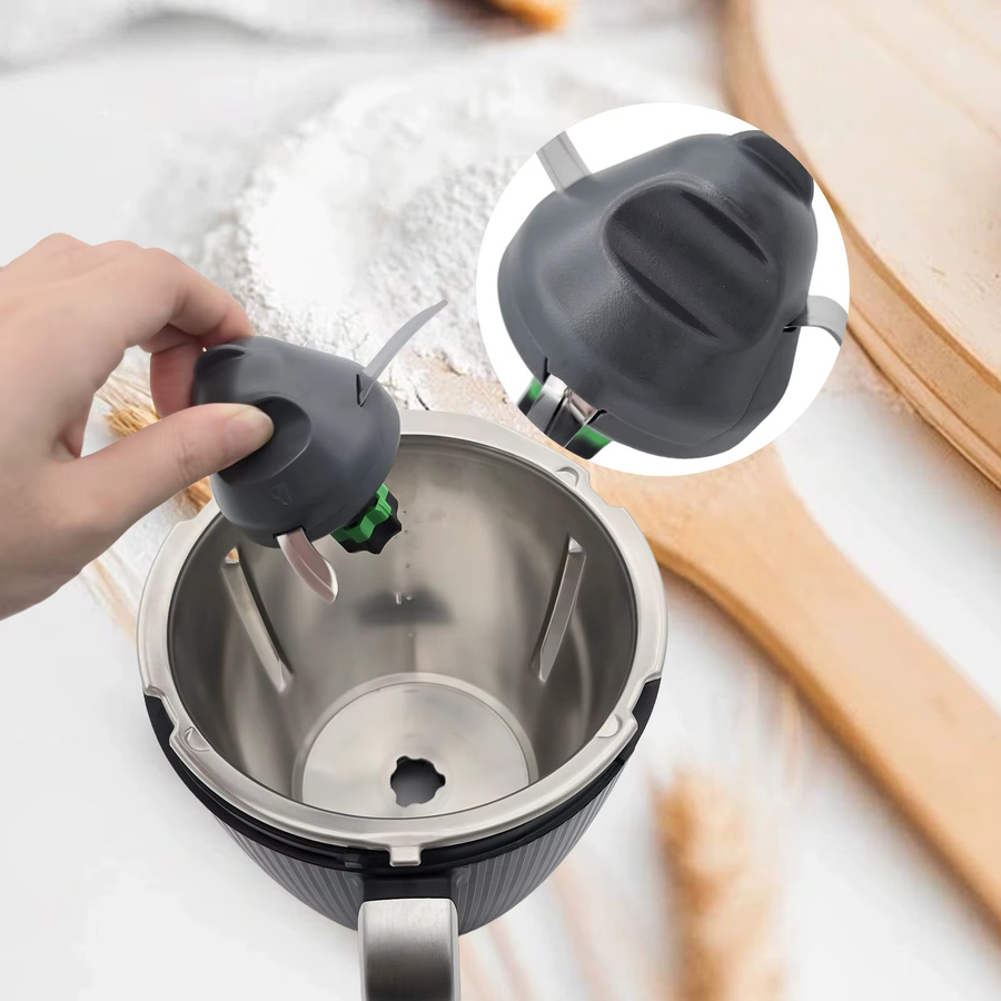 Vorwerk Mixer Klingen Schutz für Thermomix TM7 in Schwarz zum Kneten von Teig - Bild 4