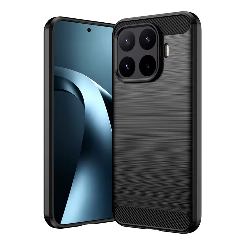 Stoßfeste TPU-Schutzhülle für Xiaomi 17T Pro in Schwarz mit Carbonfaser-Optik - Bild 2