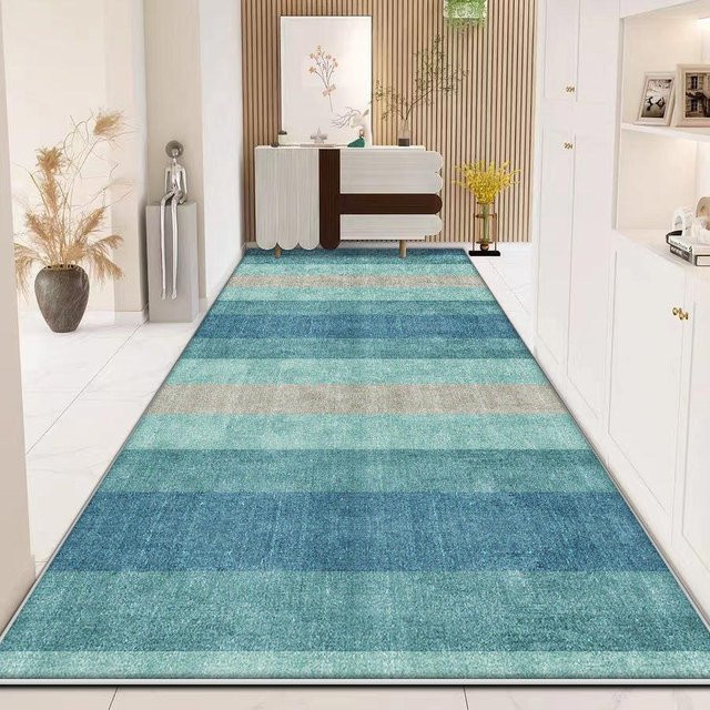 Karpetti Langläufer Teppich Grau Modern Geometrisch Rutschfest und Waschbar B: 90 cm, L: 200 cm - Bild 1