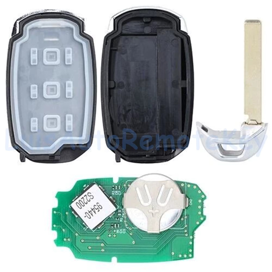 DIYKEY Smart Remote Key Fob mit 3 Tasten für Hyundai Santa Fe 2019-2022, 433 MHz, ID47 Chip, Schwarz, P/N: 95440-S2200, FCC ID: TQ8-FOB-4F30 - Bild 3