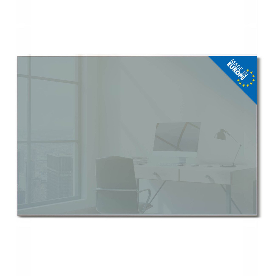 banjado Glas Magnettafel Grau, rahmenlos, Querformat, B: 120 cm, H: 80 cm - Bild 1