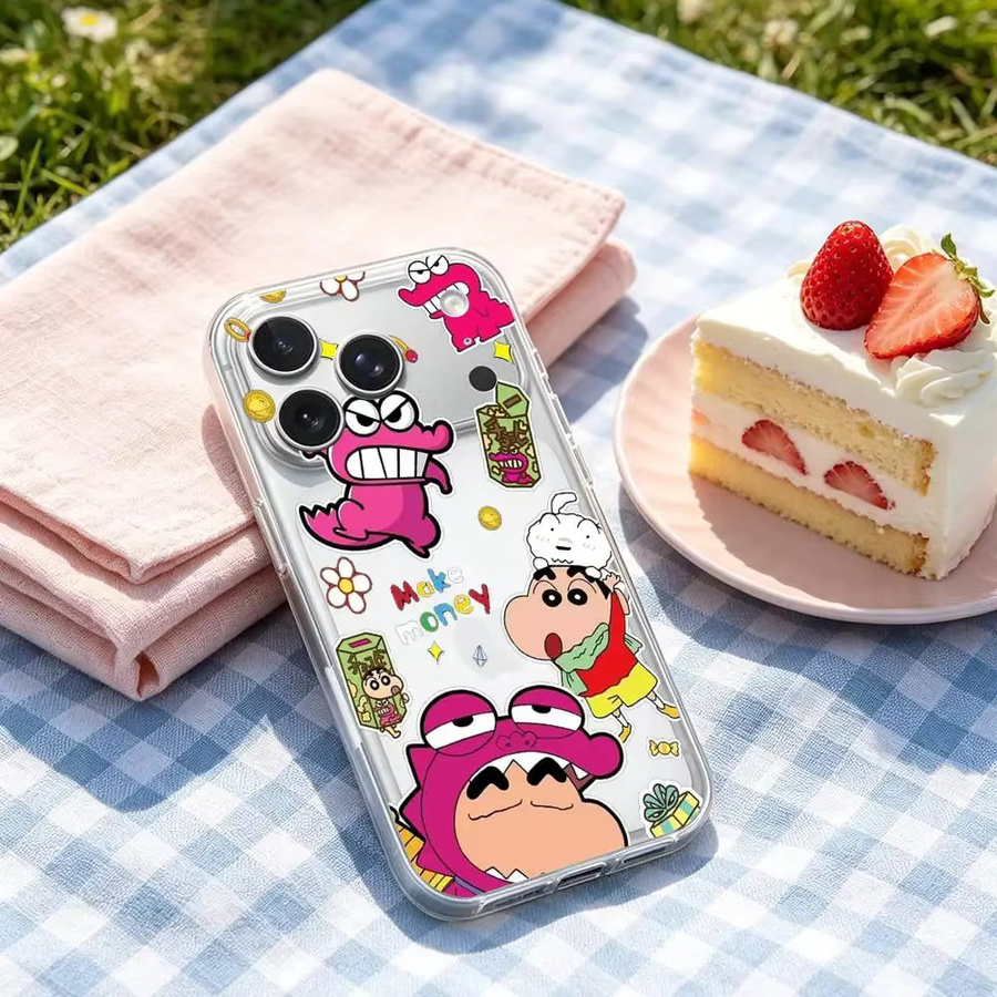 G-Crayon R-Shinchan iPhone Schutzhülle Transparente Weiche Abdeckung für iPhone 17 16 15 14 13 12 11 Pro Max Plus Mini - Bild 4