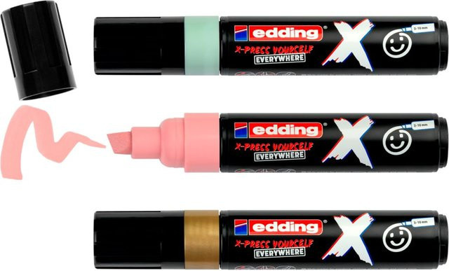 edding 6900 X Multimarker 3er-Set Permanent-Marker in Multicolor mit Keilspitze - Bild 1