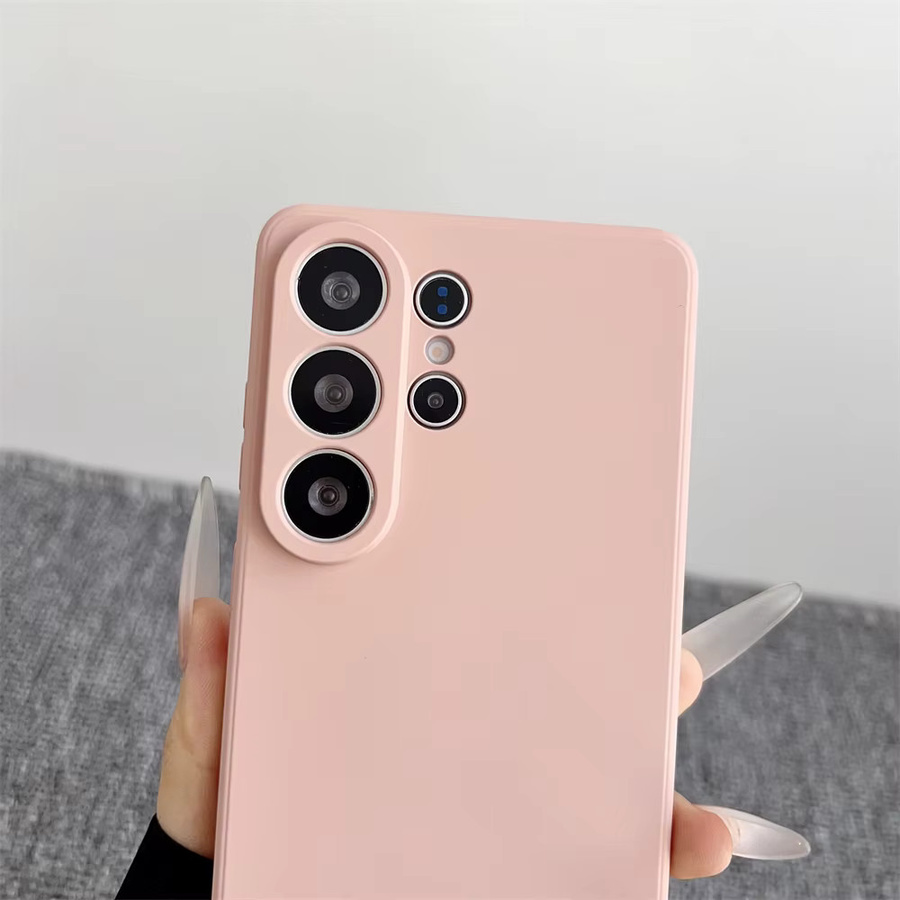 Stoßfeste Silikon-Schutzhülle mit Handgelenksschlaufe für Samsung Galaxy S26 Ultra S25 S24 S23 S22 S21 Ultra Plus S25 Edge FE in Blau und Pink - Bild 1