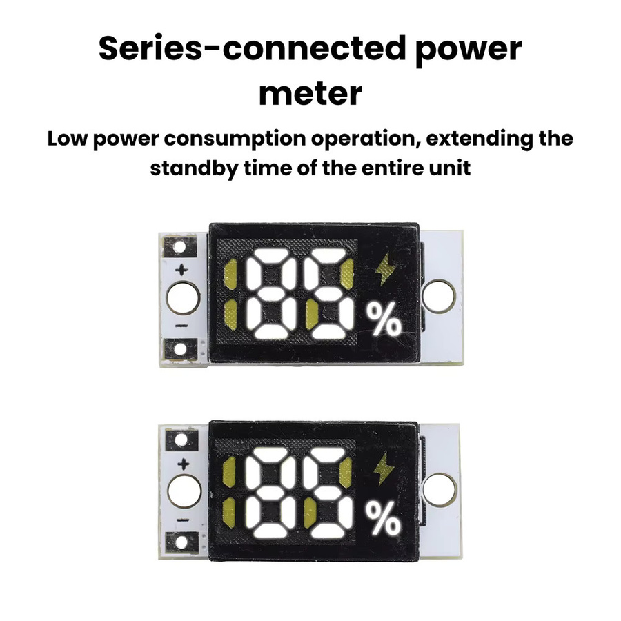 diymore Mini-Batteriestandsanzeigemodul für 1S-4S Lithium-Batterien mit Prozentanzeige und stromsparender Funktion - Bild 2