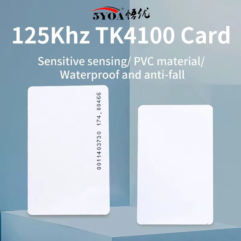 5YOA 100 Stück TK4100 RFID EM4100 ID Proximity-Chipkarten in Weiß für die Zugangskontrolle 125 kHz - Bild 3