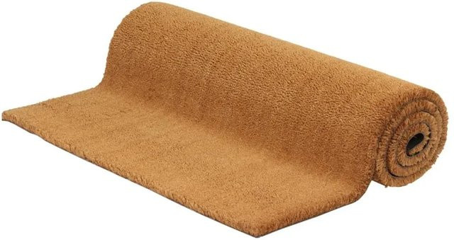 vidaXL Fußmatte aus Kokosfaser in Natur Beige/Braun, B/B: 80 x 100 cm - Bild 1