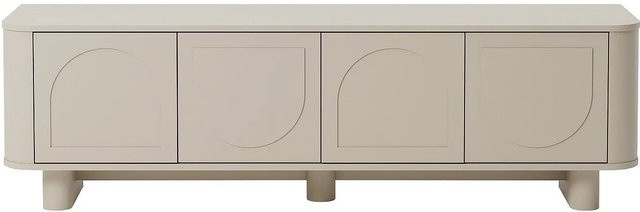 Vente-unique TV-Board Bristana in Taupe und Beige, Breite: 164 cm - Bild 1