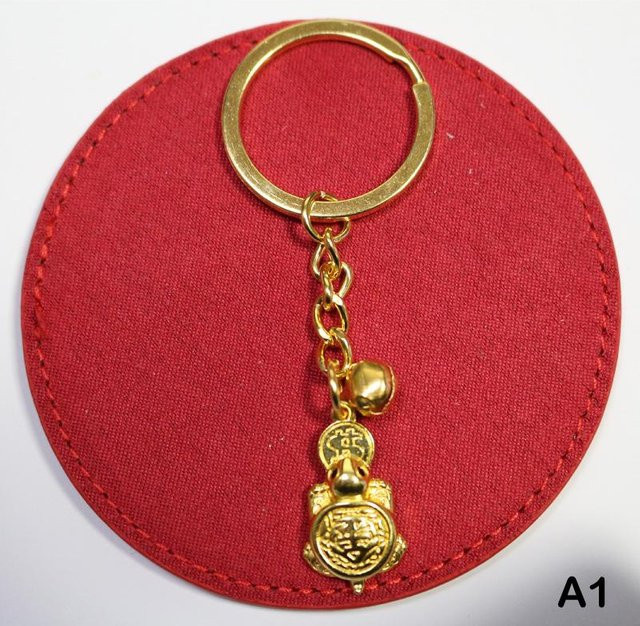 Schildkrötenanhänger, goldene Schildkröte, brown, Unisex - Bild 1