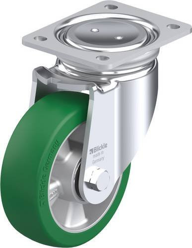 Blickle Lenkrolle LU-ALST 150K in Silber und Grün mit 150 mm Rad-Durchmesser und 500 kg Tragfähigkeit - Bild 1