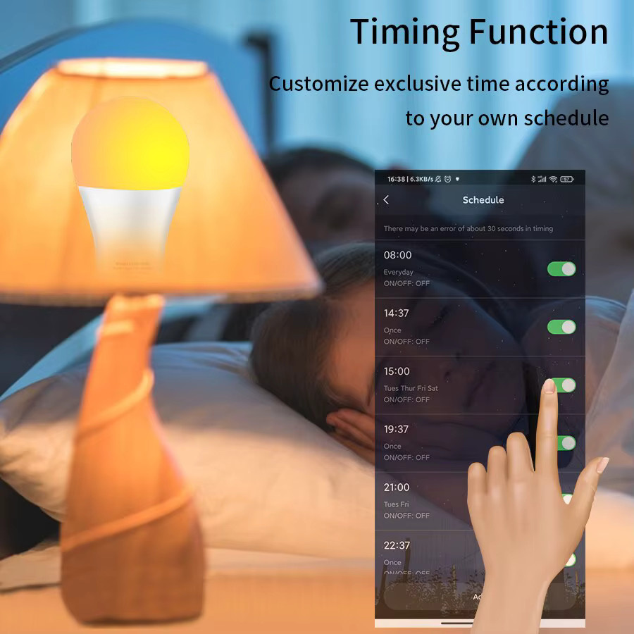 AILEHKUO Zigbee Smart Glühbirne RGB E27 LED Lampe mit Tuya, kompatibel mit Alexa, Google Home und SmartThings - Bild 6