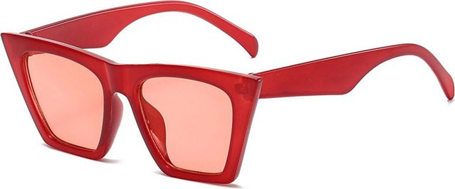 Techsuit 5154 Sonnenbrille, Damen, Vollrand, Square, Rot, Kunststoff - Bild 1