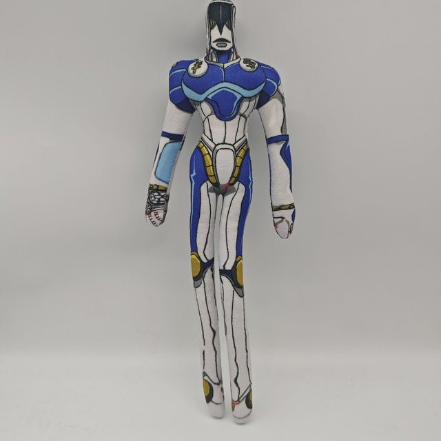 JoJo's Bizarre Adventure Star Platinum The World White Snake Abstrakte Ratte Plüschpuppe, mit Drahtgestell, positionierbar, 28cm, ab 18 Jahre - Bild 1
