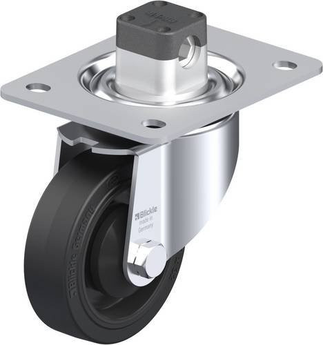 Blickle Lenkrolle LK-POEV 100KA-3-CS11 mit Feststeller, Farbe: Schwarz/Grau, Rad-Durchmesser: 100 mm, Tragfähigkeit: 200 kg - Bild 1