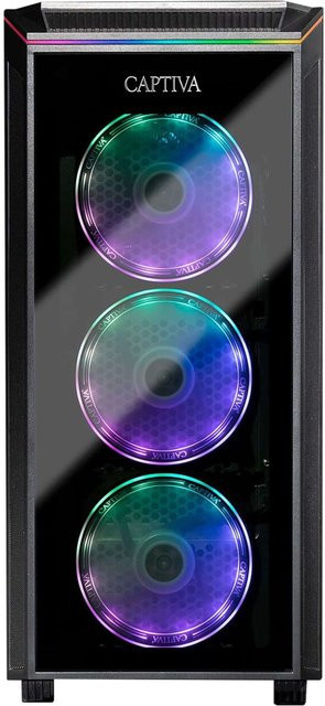 Captiva Highend Gaming PC I85-088 in Schwarz mit Intel Core i7, 16 GB RAM, 1000 GB SSD, nVidia GeForce RTX 4070 Super (12 GB) und Windows 11 - Bild 1