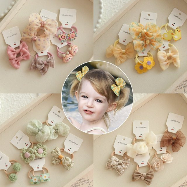 AITOUSHI Haargummis mit Haarschleifen, Kinder - Bild 1