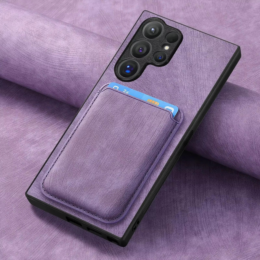 2 in 1 Handyhülle mit abnehmbarem Magnet und Kartenhalter für Samsung Galaxy S24 S23 S22 Ultra Plus A35 A25 A15 A05 A05s in Schwarz - Bild 4