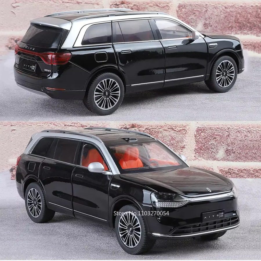 RMZ city AITO M9 SUV Modell, Spielzeug Auto, 1:24, Metall, Licht und Sound, Gummi Reifen - Bild 5