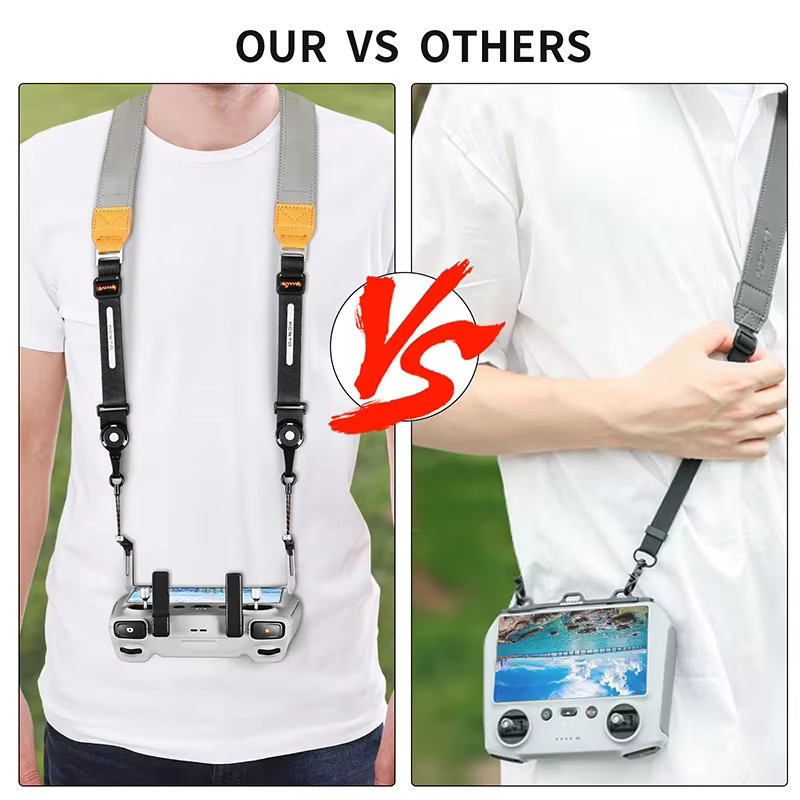 RCSTQ Balance Strap System für DJI RC und RC 2 Fernbedienungen, Grau, Zubehör für DJI Mini 3 Pro, Mini 4 Pro und Air 3 - Bild 2