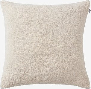 Jotex TEDDIE Kissenhülle aus Teddy-Polyester, Beige/Weiß, B/T/H: 60 x 60 x 60 cm - Bild 1