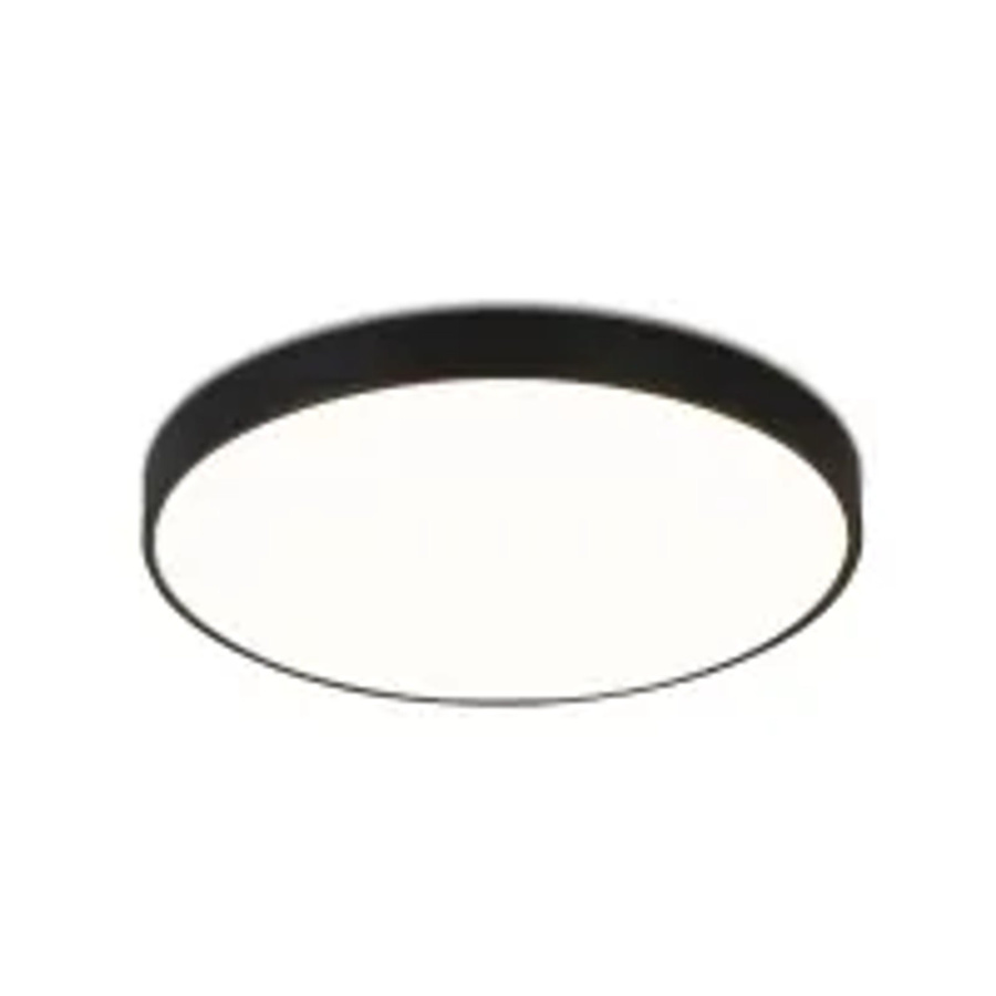 NETTLIFE LED-Deckenleuchte aus Kunststoff in Schwarz, modern und rund, IP44 - Bild 2