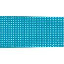 Lochplatte WFI zur Wandmontage aus Stahlblech in Azurblau RAL 5009, B: 115 cm, H: 75 cm, Lochgröße 9 x 9 mm und Lochabstand 38 mm - Bild 1
