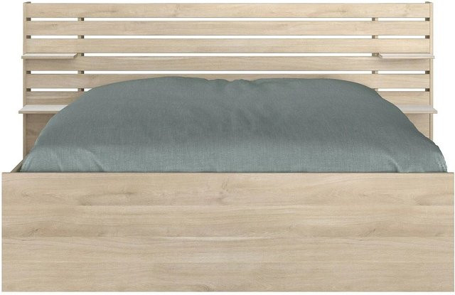 Bettrahmen Tenalia von Vente-unique aus Massivholz in Naturfarben Hell/Beige, Breite: 160 cm, Tiefe: 222,8 cm - Bild 1