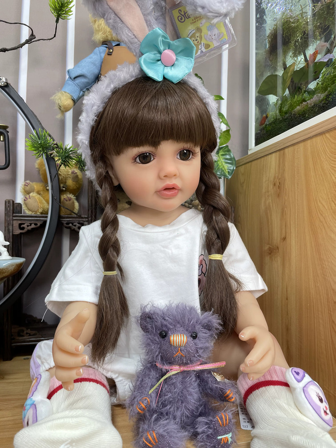 NPK Prinzessin Betty, Babypuppe, Silikon, 55cm - Bild 2