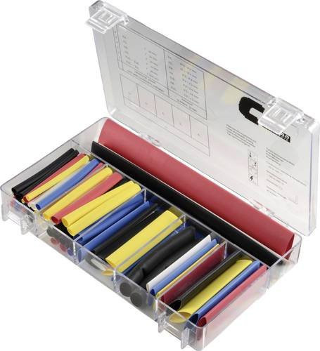 DERAY Schrumpfschlauchsortiment Multicolor, 64 Teile - Bild 1