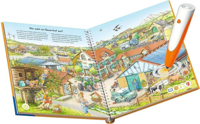 Ravensburger tiptoi Starter-Set Wieso? Weshalb? Warum? Auf dem Bauernhof Lernbuch - Bild 1