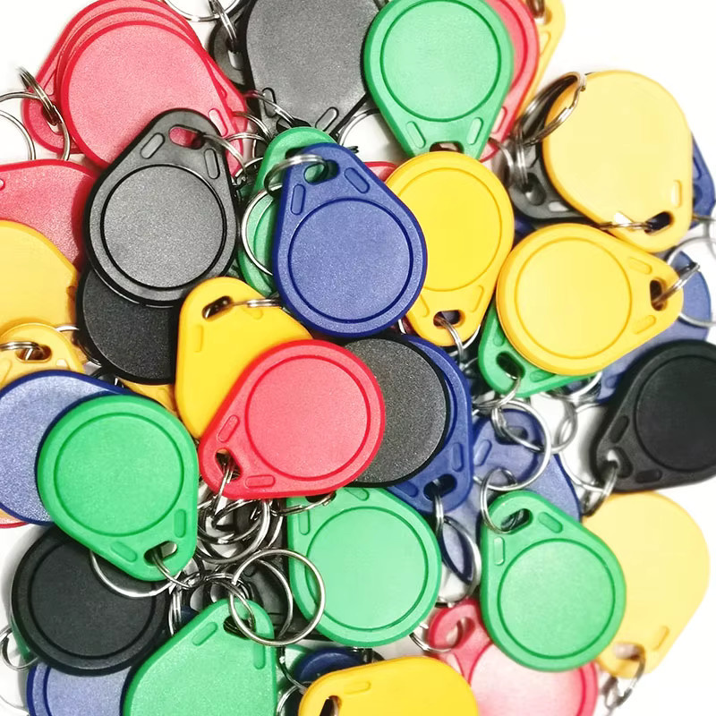 10 Stück YEVERAXIN RFID-Schlüsselanhänger 125kHz EM4305 T5577 wiederbeschreibbare Proximity Token in Schwarz und Multicolour - Bild 4