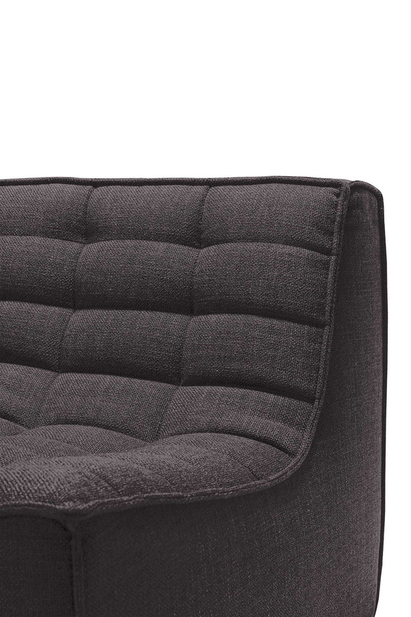 Ethnicraft N701 Modulsofa für 3 Personen, grau, Stoffbezug mit Schaumstoffpolsterung - Bild 2