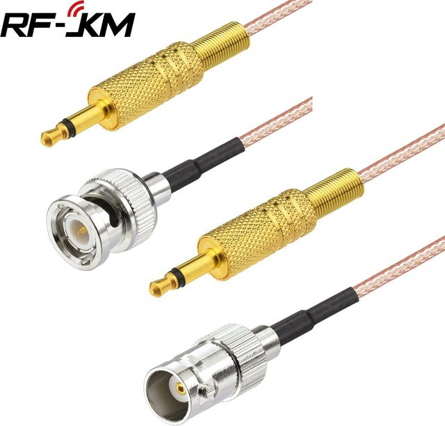RF JKM Audio Adapter RG316 Koaxialkabel mit 3,5mm Mono TS Stecker BNC männlich zu weiblich für Kurzwellenradio - Bild 1