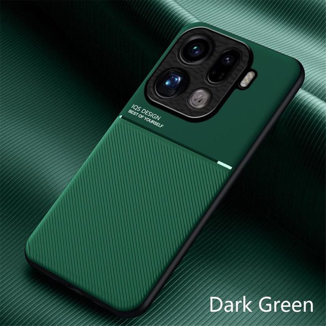 Magnetische Leder Schutzhülle für OPPO Find X9 Pro X8 Ultra X8S X6 X3 X5 Lite in Grün - Bild 1