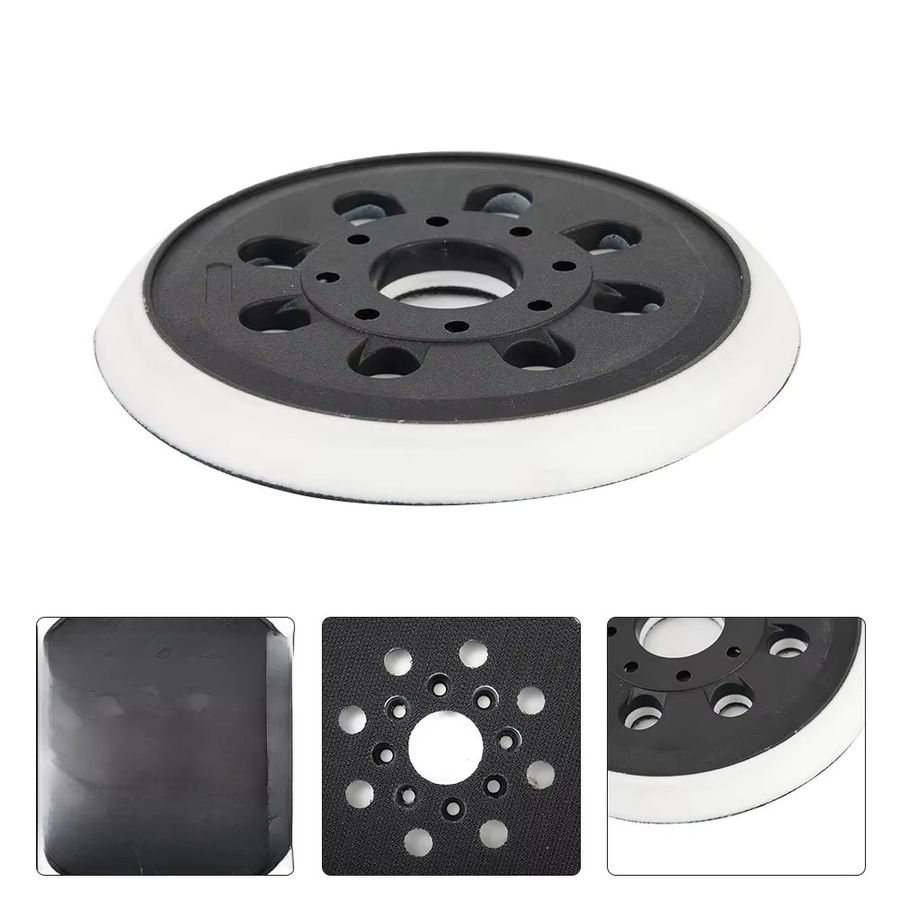 Bosch 8-Loch-Hakenschleifpad Stützteller für Exzenterschleifer GEX 125-1 AE und PEX 220 A, PEX 220 AE, Durchmesser: 125 mm, Schwarz - Bild 5