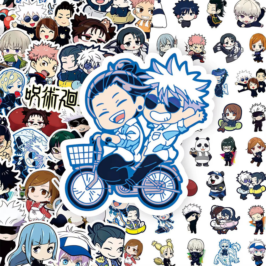 Bandai Jujutsu Kaisen Anime-Aufkleber, Q-Version, 10/30/50/100 Stück - Bild 2