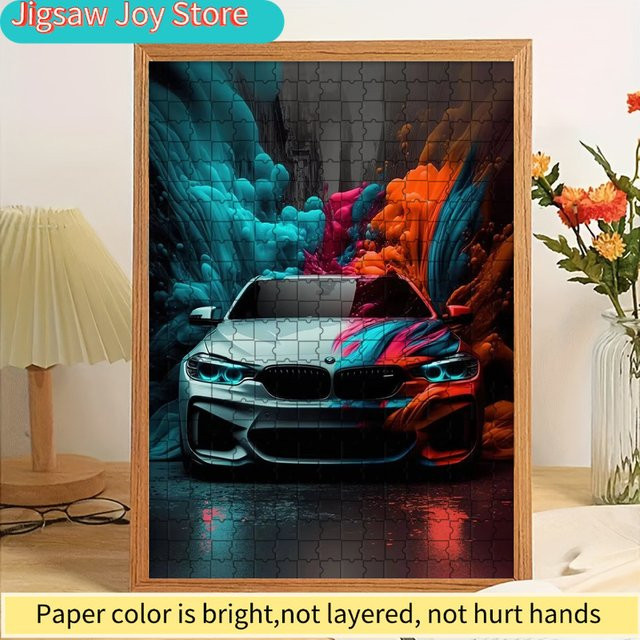 Rastar BMW-Sportwagen, Papier-Puzzle, orange, bunt / mehrfarbig - Bild 1
