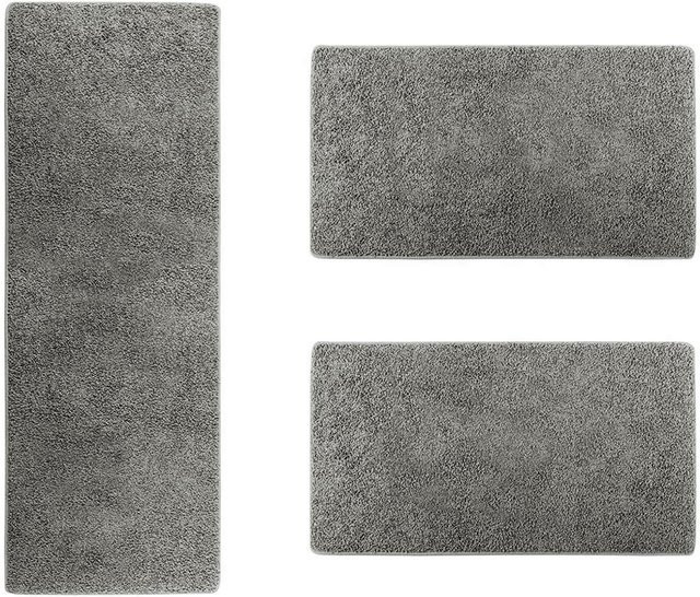Karat Bettumrandung Barcelona Shaggy hand-tufted Grau - Bild 1